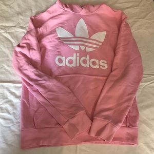 Pink Girls Adidas Sweatshirt